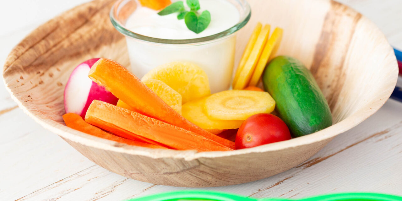 Snack Gemüse mit Joghurt-Dip