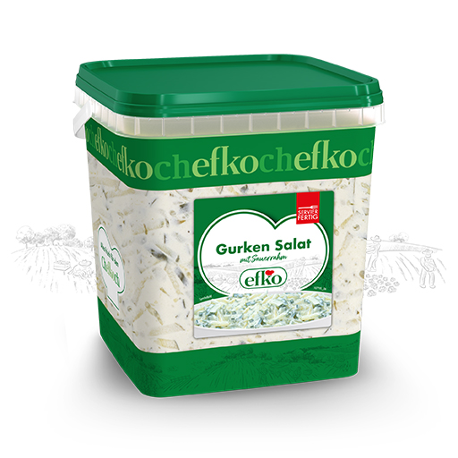 Gurken Salat von efko, ein beliebtes Sauergemüse zum kalten Buffet