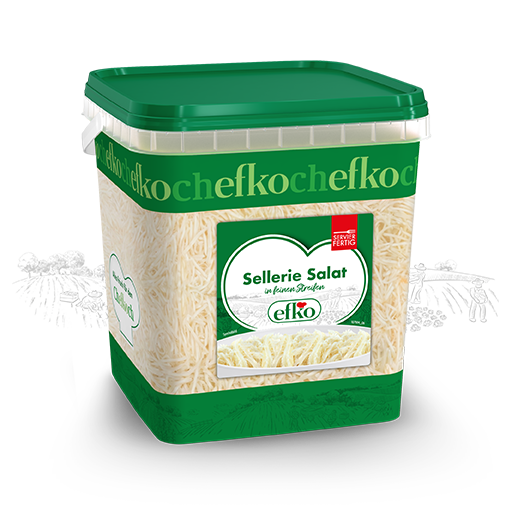 Sauergemüse Sellerie Salat von efko, schmeckt herrlich zum kalten Buffet