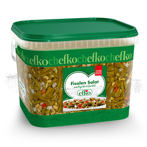 efko Sauergemüse Fisolen-Salat 10kg im praktischen Eimer