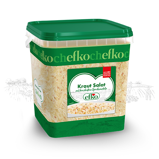 efko Sauergemüse Kraut-Salat mit Speck 5kg im praktischen Eimer